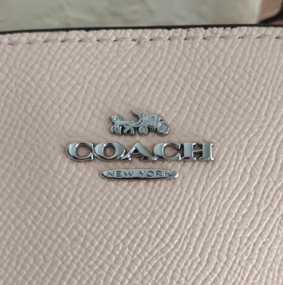 Coach Mini Sage Carryall  Light Pink Satchel with Chain Strap - Picture 10 of 13